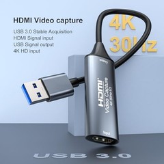 1080P 4K HDMI to USB 2.0 3.0 Video Capture Card Game Audio Video Live Streaming
