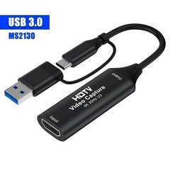 Video Capture Card HDMI to USB C with USB 3.0 Streaming Device 30FPS Capture 4K