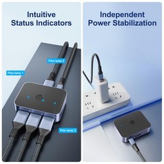 Arector Bi-Directional DisplayPort 1.4 Switcher