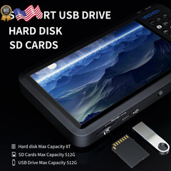 ideo Recorder 1080P 60FPS USB2.0 with 7″ Screen, DVI/HDMI/CVBS/VGA/YPBPR Cap