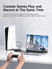 1080P Video Capture Card with 100W PD – HDMI to USB A/C for Streaming & Gaming