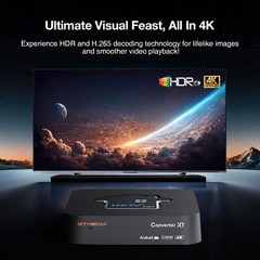 GTMedia ATSC 3.0/1.0 DRM 4K 11 Smart Converter Box Nextgen OTA HDTV DVR