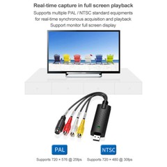 USB 2.0 Audio TV Video VHS to DVD VCR PC DVR HDD Converter Adapter Capture Card
