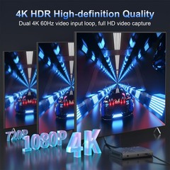 4K Video Capture Card, Stream and Record in 4K30 HDR10,1080P120 with Ultra-Lo…