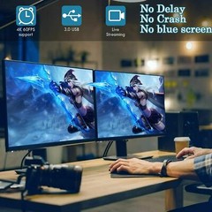 HDMI to USB3.0 Video Capture Card 4K/1080P 60fps HD Recorder Game Live Streaming