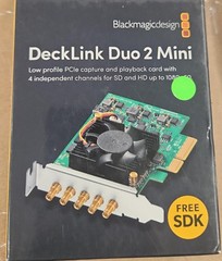 Blackmagic Design DeckLink Duo 2 Mini Card Open box