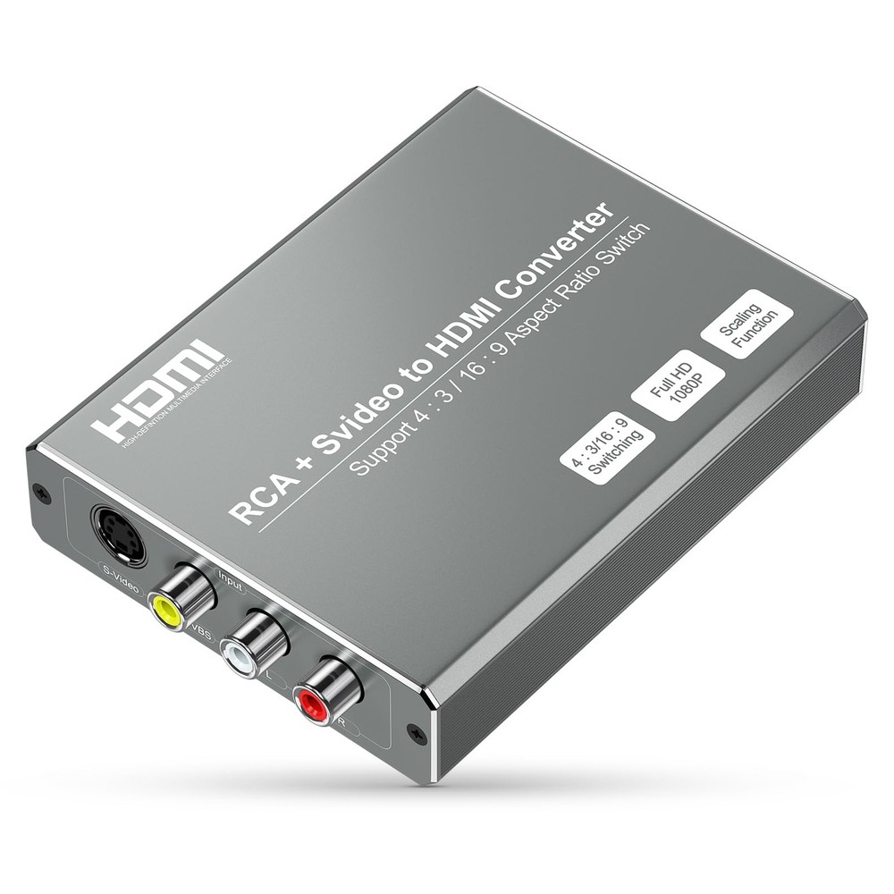 RCA Svideo to HDMI Converter with 4 : 3/16 : 9