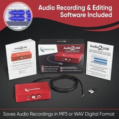 Audio Capture and Streaming Device with 1/8 Inch Aux and RCA Compatibility