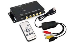 Premium 4-Channel Video Switcher With USB DVR Adapter For Windows Computer