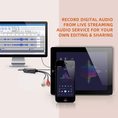 Compact USB Audio Capture Card: Convert Tapes to Digital MP3 on Any Device