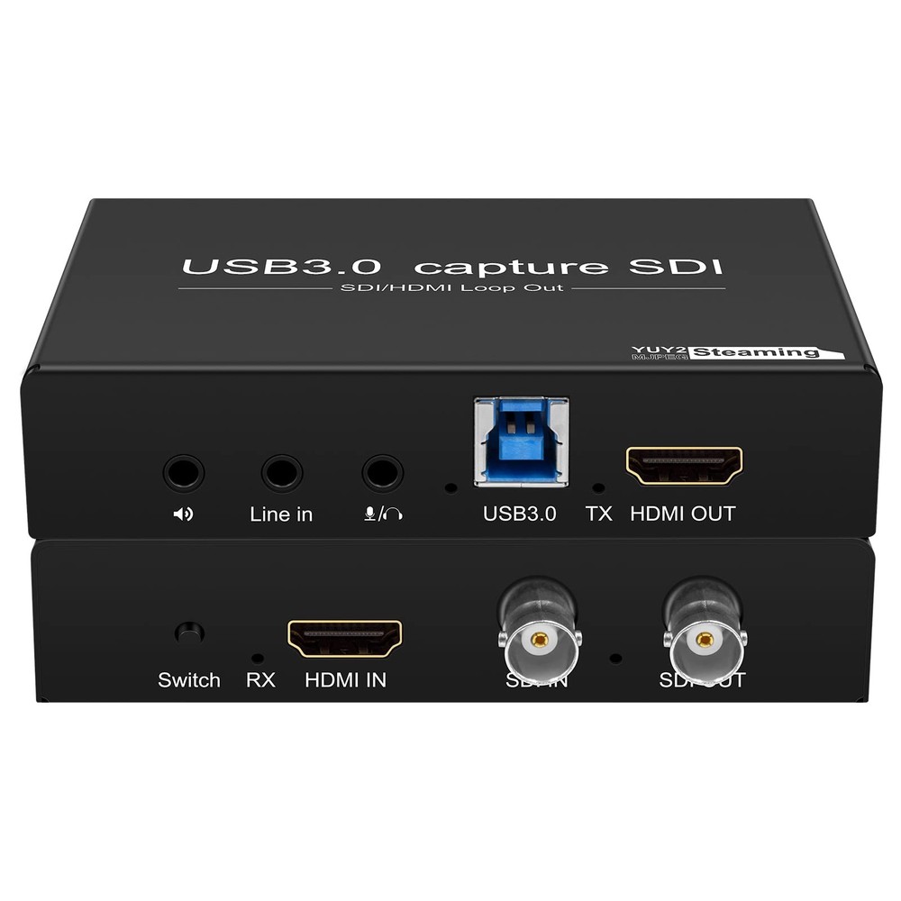 HDMI SDI to USB Capture Card USB3.0 1080P60fps SDI to HDMI Converter SDI Out&…