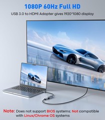 UANTIN USB to HDMI Adapter 1080p@60Hz (Aluminum & Braided