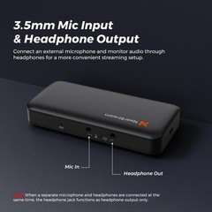 4K HDMI Capture Card, USB 3.0 Video Capture Card for Live Streaming & Gaming,…