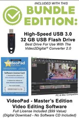ClearClick Video to Digital Converter 2.0 Second Gen VHS Camcorder Tapes Bundle