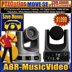 PTZOptics MOVE SE 12X ZOOM PTZ CAMERA (WHITE) 1 Year Warranty/ Authorized Dealer