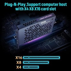 Game Capture Card, HDMI PCI-E 4K 30fps Record & Live Stream from Gaming Syste…
