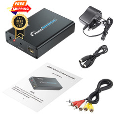 SUNNATCH HDMI to S-Video Converter, HD Svideo RCA Black