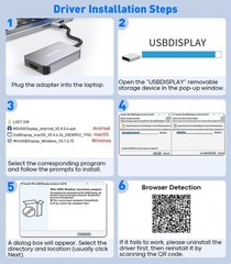 UANTIN USB to HDMI Adapter 1080p@60Hz (Aluminum & Braided