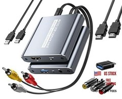 VHS to Digital Capture Card – USB Video Capture Card with HDMI Loop Out, RCA