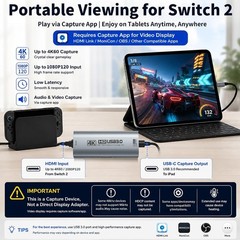 High Performance HDMI to USB Capture Card with 4K@60FPS & 2K@144FPS Support