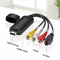 USB 2.0 Audio Video VHS to DVD VCR PC HDD Converter Adapter Digital Capture Card