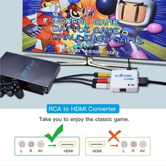 WNNZVCC S Video to HDMI Converter, AV/Composite Adapter, CVBS White