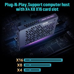 Game Capture Card, HDMI PCI-E 4K 30fps Record & Live Stream from Gaming Syste…