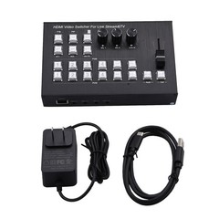 4K 4 CH HDMI Video Switcher Camera Live Streaming Station Video Record Capture