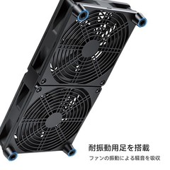 KEYNICE USB Cooling Fan 14cm 1500RPM 3-Speed Quiet PC Router Cooler