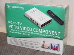 GRANDTEC PC TO VIDEO COMPONENT GXP-2000**VGA TO TV/CRT CONVERTER W/REMOTE**NEW