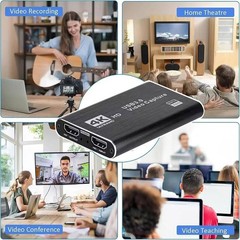 Video Capture Card Box HDMI/USB3.0 Live Streaming Game Console/TV Tiktok Record