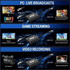 4K HDMI Capture Card, 1080P 60FPS Video Capture Card for Streaming and Record…