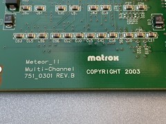 Matrox Meteor II 2 Multi-Channel 751_0301 751-0301 METEOR2-MC/4 2003 TESTED GOOD