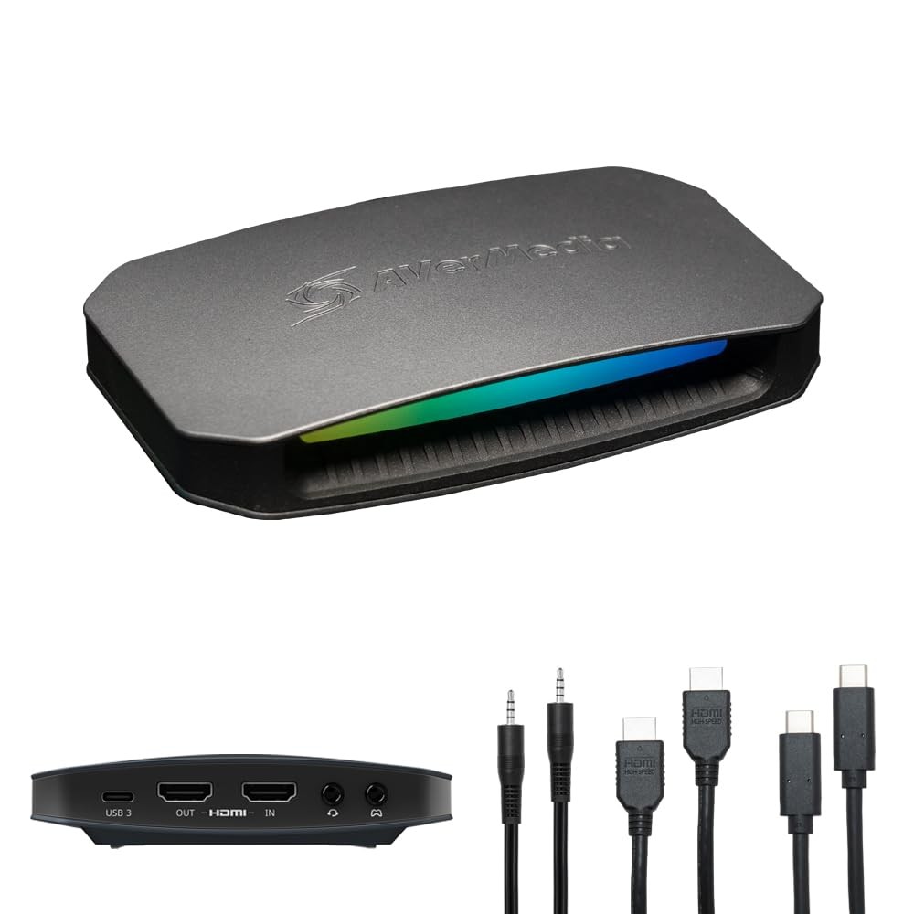 4K60 Capture Card with HDMI 2.1, Low Latency, 4K144/4K120 Passthrough, Game C…