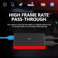 4K HDMI Video Capture Card 1080P 60FPS USB 3.0 for Gaming Live Streaming