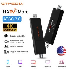 4K ATSC 3.0/1.0 TV Tuner Stick Over-the-air Terrestrial USB DVR Recording Player