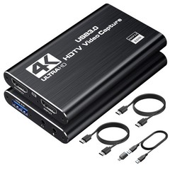 4K HDMI Capture Card for Streaming, 1080P 60FPS USB 3.0/Type-C Game Video Cap…