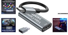 4K HDMI to 1080P Video Capture Card with USB C for Seamless Gaming & Streaming
