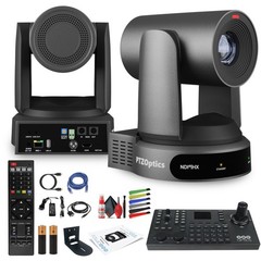 PTZOptics Move 4K PTZ Camera with 30x Zoom (Gray) (PT30X-4K-GY-G3) + SuperJoy