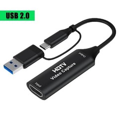 Video Capture Card HDMI to USB C with USB 3.0 Streaming Device 30FPS Capture 4K