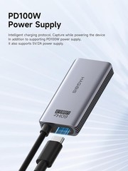 USB 3.0 HDMI Video Capture Card 1080P 60FPS w/ 100W PD USB-C Streaming