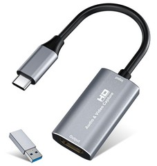 VIXLW Video Capture Card, 4K USB3.0 HDMI to USB C, 1080P60FPS HDMI Capture Ca…