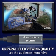 4K HDMI to 1080P Video Capture Card with USB C for Seamless Gaming & Streaming