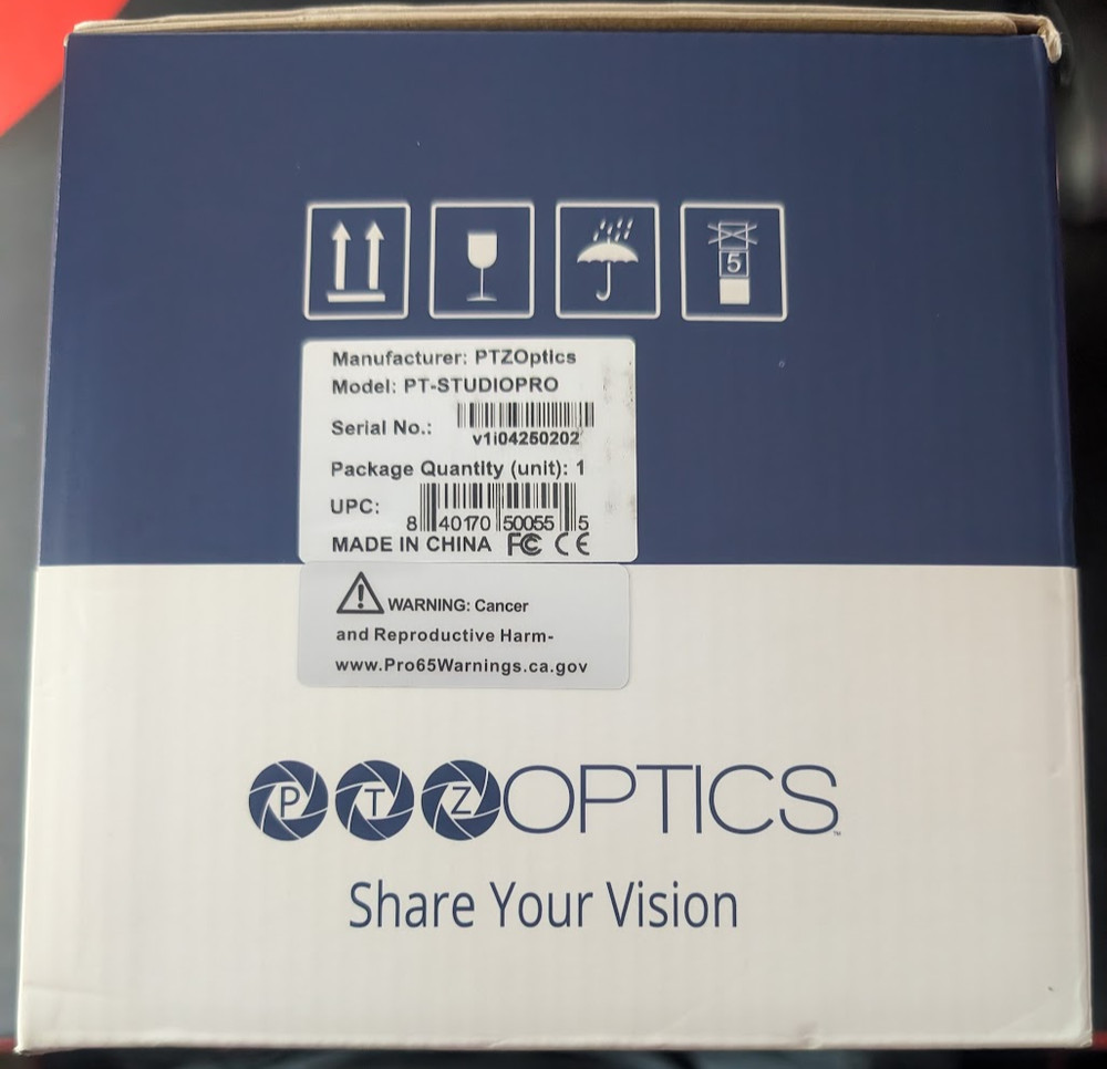 PTZOptics Studio Pro All-in-One Live Streaming Camera with 12x Optical Zoom