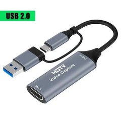 Video Capture Card HDMI to USB C with USB 3.0 Streaming Device 30FPS Capture 4K