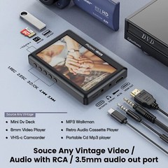 HD Video Capture Box USB 2.0 Video to Digital Converter with 4.3″ Screen C7E4