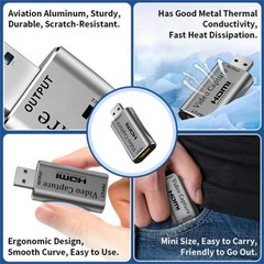 C30 For Game Live Streaming Aluminum Alloy USB Male to HDMI Female HD Video Capt