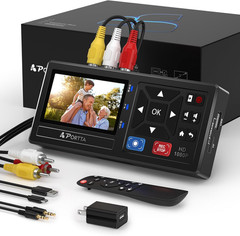 VHS To Digital Converter 1080P USB SD Video Capture For VCR DVD Hi8 Camcorder