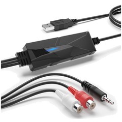 Compact USB Audio Capture Card: Convert Tapes to Digital MP3 on Any Device