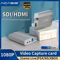 ACASIS USB-B SDI HDMI Video Capture Card 1080p60 Audio Line In for PC